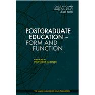 Postgraduate Education – Form and Function