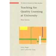 Teaching for Quality Learning at University : What the Student Does