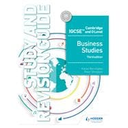 Cambridge Igcse and O Stage Business Studies, Study and Revision Guide