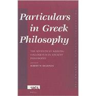 Particulars in Greek Philosophy