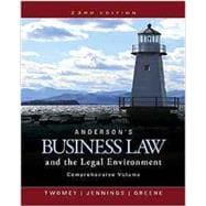 Bundle: Anderson’s Business Law and the Legal Environment, Comprehensive Volume, Loose-Leaf Version, 23rd + MindTap Business Law, 2 terms (12 months) Printed Access Card
