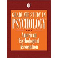Graduate Study in Psychology 2008