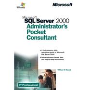 Microsoft SQL Server 2000 Administrator's Pocket Consultant