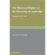 The Historical Register of the University of Cambridge: Supplement 1991â€“2000