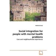 Social Integration for People With Mental Health Problems