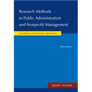 Research Methods in Public Administration and Nonprofit Management