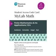 MyLab Math with Pearson eText -- 18 Week Standalone Access Card -- for Finite Mathematics & Its Applications