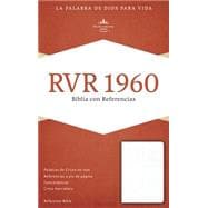 RVR 1960 Biblia con Referencias, blanco piel fabricada