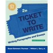Ticket to Write Writing Paragraphs and Essays, MLA Update
