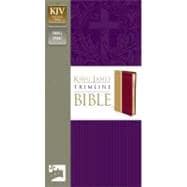 Holy Bible: King James Version Camel / Rich Red Italian Duo-Tone Trimline, Small Print, Lay Flat