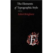 The Elements of Typographic Style IBS# 307153