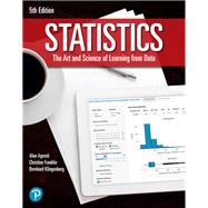 MyLab Statistics with Pearson eText for Statistics: The Art and Science of Learning from Data (18-Weeks) plus third-party eBook