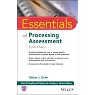 Essentials of Processing Assessment, 3rd Edition,9781119691334