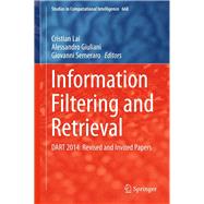 Information Filtering and Retrieval