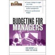 Budgeting for Managers