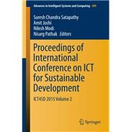 Proceedings of International Conference on Ict for Sustainable Development