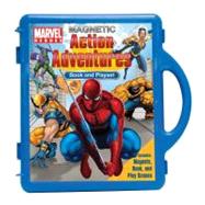 Marvel Heroes Action Adventures Book & Magnetic Playset