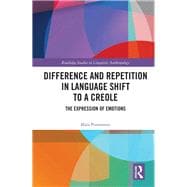 The Expression of Emotions i Language Shift to a Creole: Some Things Don't Change book cover, ISBN 9781138601352