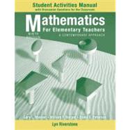 Mathematics for Elementary Teachers: A Contemporary Approach, Student Activity Manual , 9th Edition