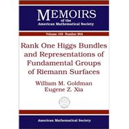 Rank One Higgs Bundles and Representations of Fundamental Groups of Riemann Surfaces