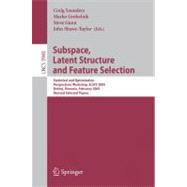 Subspace, Latent Structure And Feature Selection