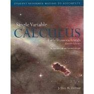 Student Resource Manual for Single Variable Calculus