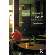 English Historical Syntax