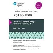 MyLab Math with Pearson eText -- 18 Week Standalone Access Card -- for Thomas' Calculus Early Transcendentals