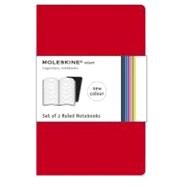 Moleskine Volant Red Ruled Notebooks