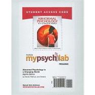 NEW MyPsychLab Student Access Code Card for Abnormal Psychology (standalone)