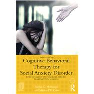 Cognitive Behavioral Therapy of Social Anxiety Disorder,9781138671430