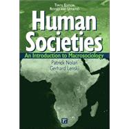 Human Societies : An Introduction to Macrosociology