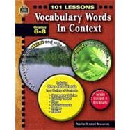 Vocabulary Words in Context, Grades 6-8