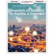 WebAssign for Anderson/Sweeney/Williams/Camm/Cochran/Fry/Ohlmann's Essentials of Statistics for Business & Economics, Single-Term Printed Access Card