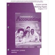 Working Papers for Gilbertson/Lehman/Gentene's Fundamentals of Accounting: Course 1, 10th