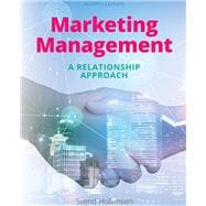 Marketing Management A relationship approach