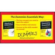 Algebra II and Geometry Essentials For Dummies Bundle