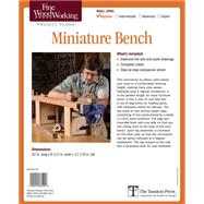 Fine Woodworking's Miniature Bench Plan