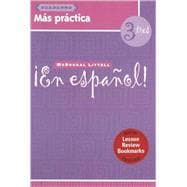 En Espanol 3 : Cuaderno Mas Practica, Vocabulary and Grammar Lesson Review Bookmarks