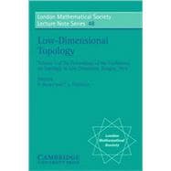Low-Dimensional Topology