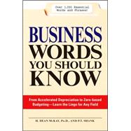 Business Words You Should Know : From Accelerated Depreciation to Zero-Based Budgeting - Learn the Lingo for Any Field