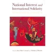National Interest and International Solidarity