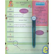 Mom's Plan-It Listmaker Weekly Magnetic 2009 Calendar
