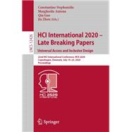 HCI International 2020 – Late Breaking Papers: Universal Access and Inclusive Design