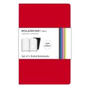 Moleskine Volant Notebook Red Ruled Large