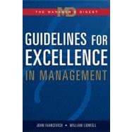 Guidelines for Excellence in Management : The Manager's Digest