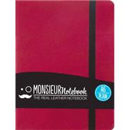 Monsieur Notebook Pink Leather Plain Small