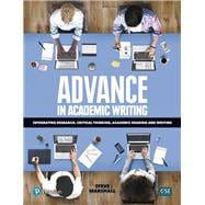 Advance in Academic Writing 2 - Student Book with eText & My eLab (12 months)