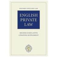English Private Law Second Cumulative Updating Supplement