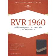 RVR 1960 Biblia Compacta Letra Grande con Referencias, marrón/tostado/bronceado símil piel